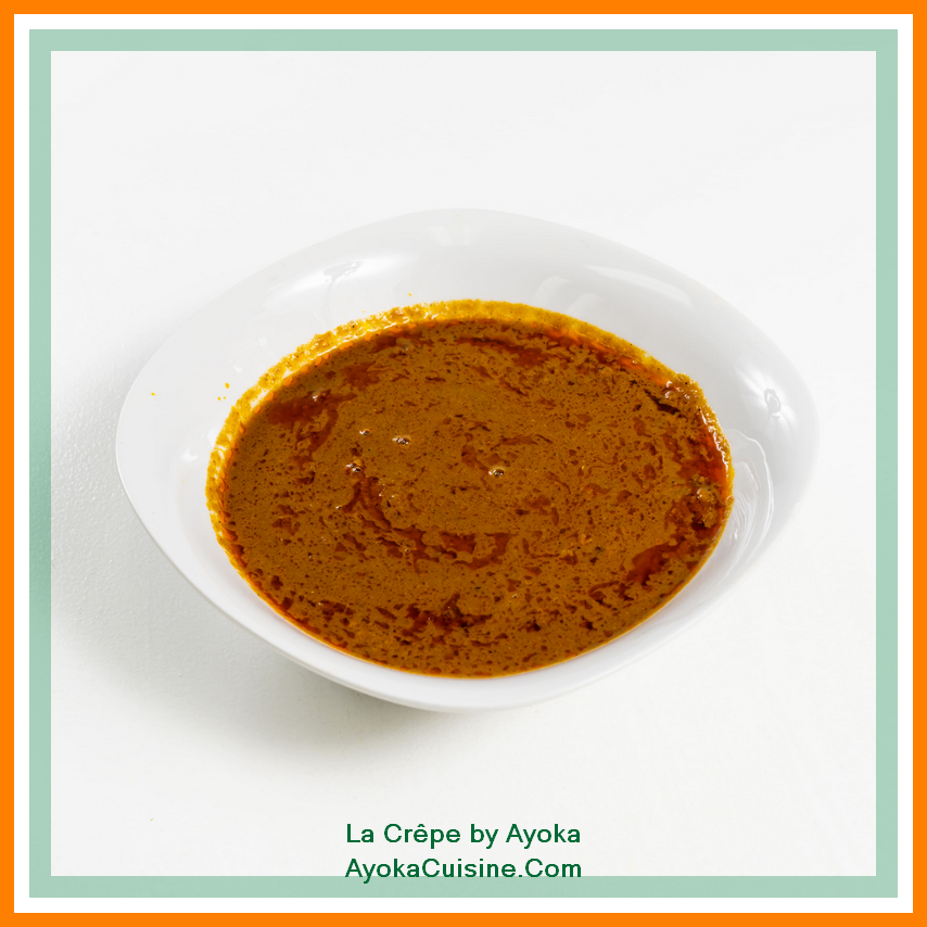 Palm oil soup or sauce graine